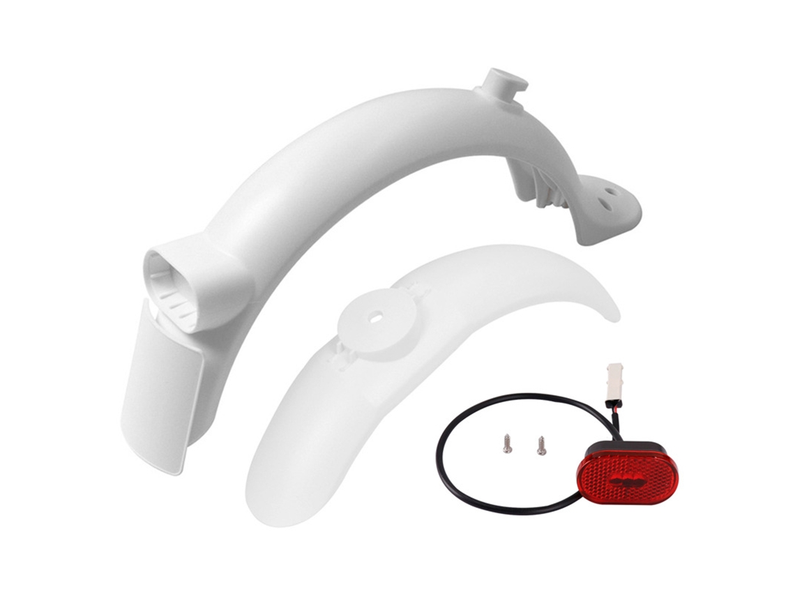 Conjunto De Aba De Lama Dianteira E Traseira Com Lanterna Para Scooter Elétrico M365 Pro2