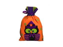 Bolsa De Linho Halloween Com Doces E Elemento Coruja