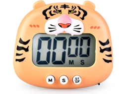 Temporizador De Cozinha Digital Magnético Para Ovos, Ideal Para Cozinhar, Assar, Praticar Esportes E Estudar, Laranja Tigre
