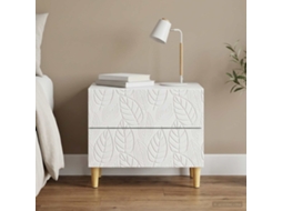 Vidaxl Mesa-de-cabeceira Branco 62 X 34,5 X 48 Cm Derivados De Madeira