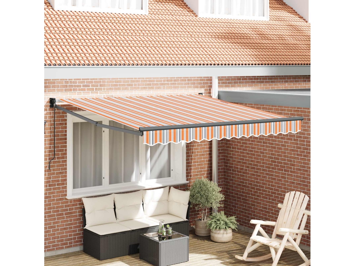 Vidaxl Toldo Retrátil Multicolor 300 X 250 X 165 Cm
