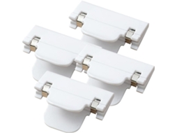 Conjunto De 4 Prendedores Antiderrapantes Para Lençóis E Edredons, Em Ps Branco, Seguros E Que Não Deixam Marcas