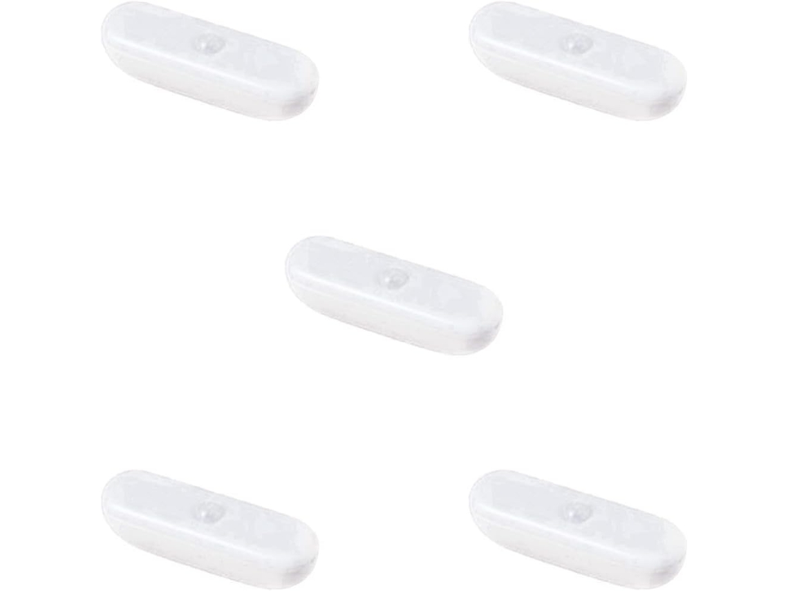 Conjunto De 5 Luzes Noturnas Com Sensor De Movimento, Iluminação Magnética Portátil, Funciona A Bate Gokoco