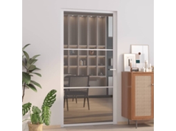 Vidaxl Porta De Interior 102,5x201,5 Cm Vidro Esg E Alumínio Branco