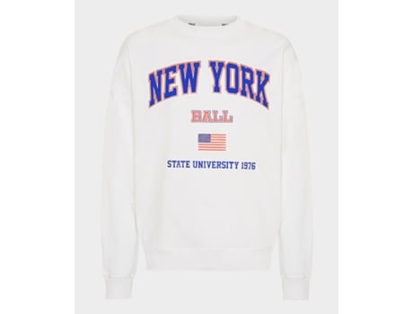 Sweatshirt para Unisexo BALL (M - Algodão - Branco)