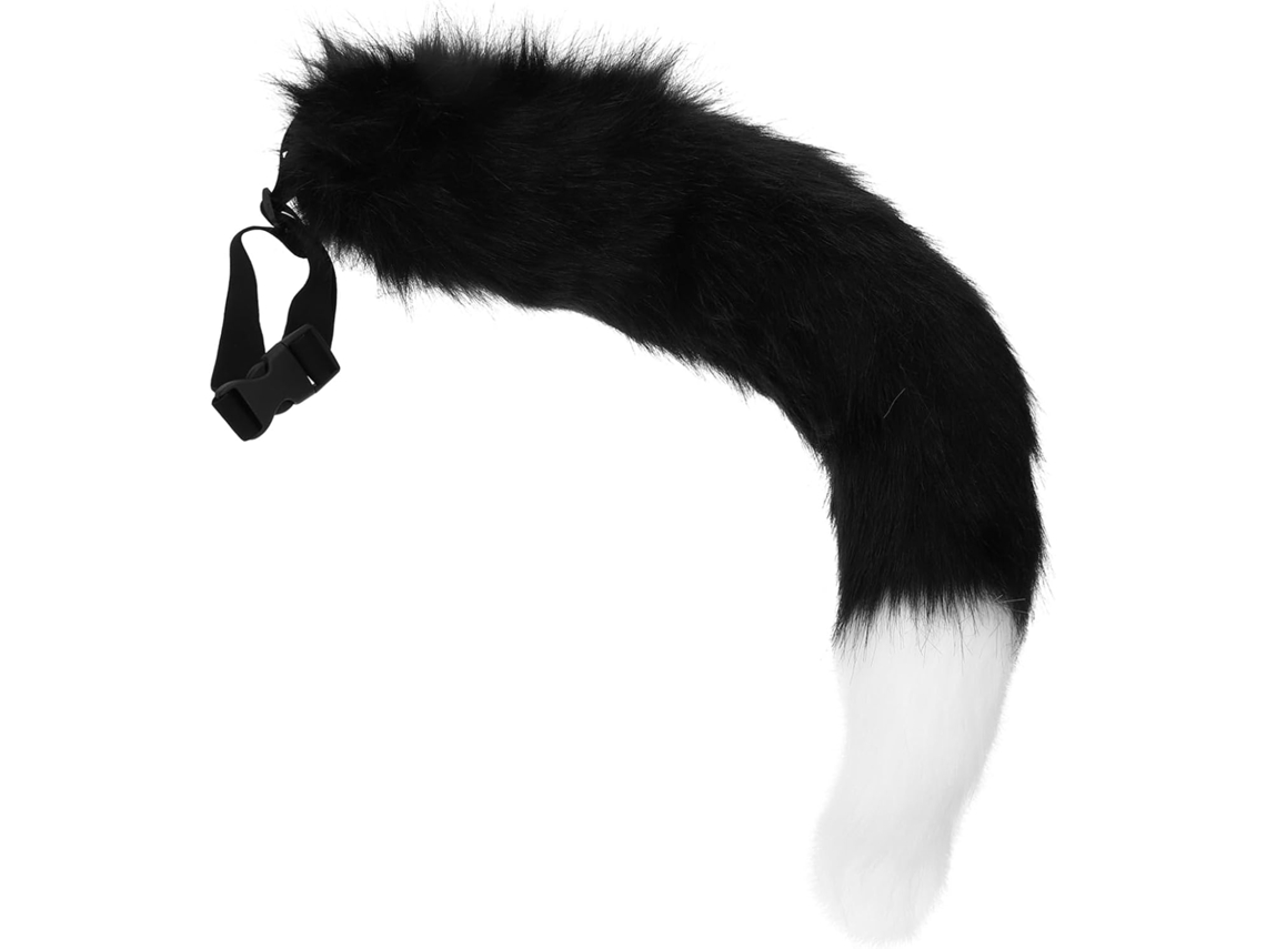 Acessório De Cosplay Pelúcia, Para Fantasia Animal, Pelúcia Branca E