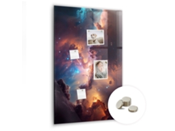 Quadro De Vidro Magnético Espaço Galáctico Para A Sala De Estar Espelharte (60x90 Cm)