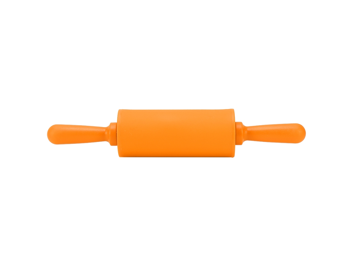 Nova Rolete De Silicone Antiaderente Com Alça De Plástico Laranja