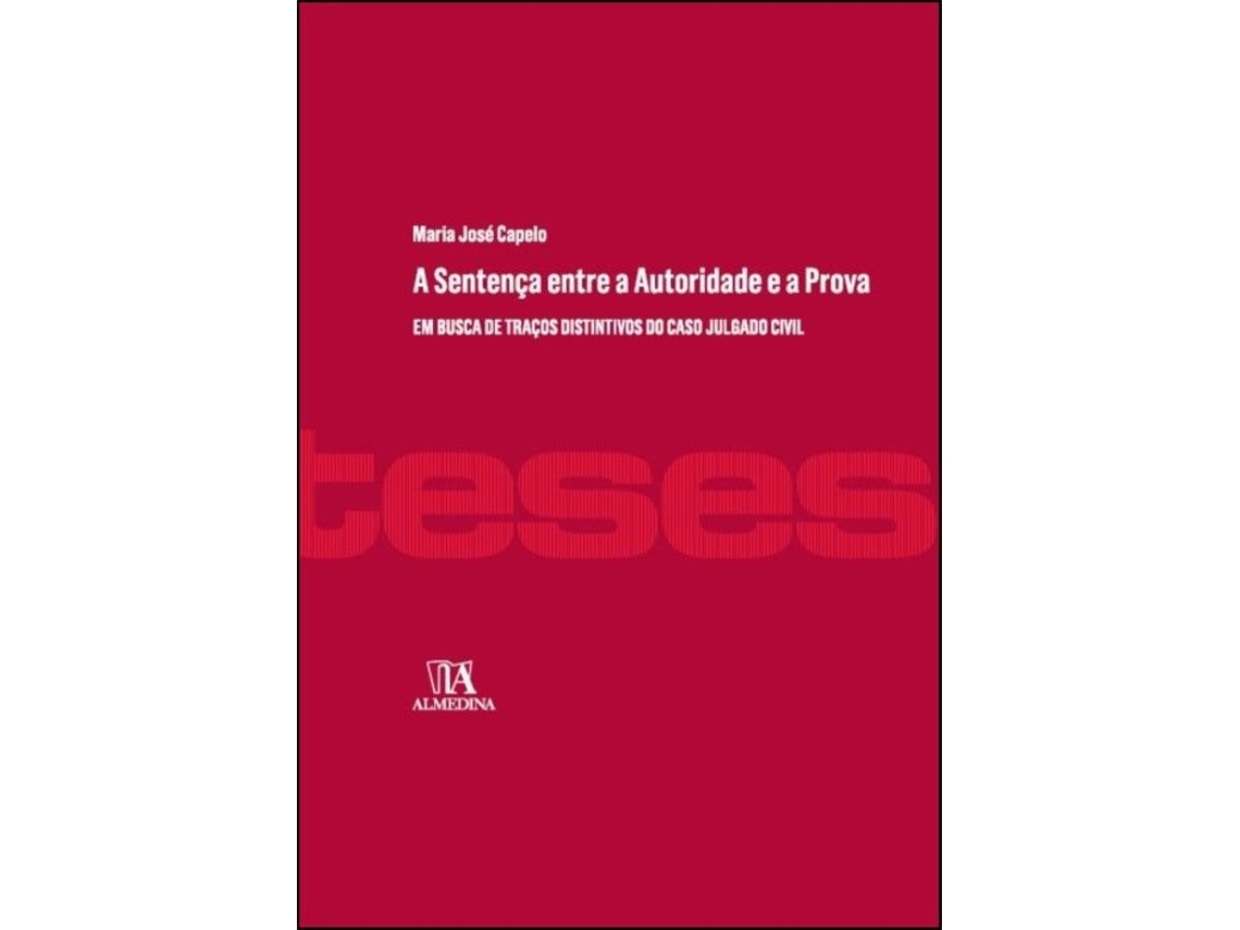 Livro A Sentença entre a Autoridade e a Prova .