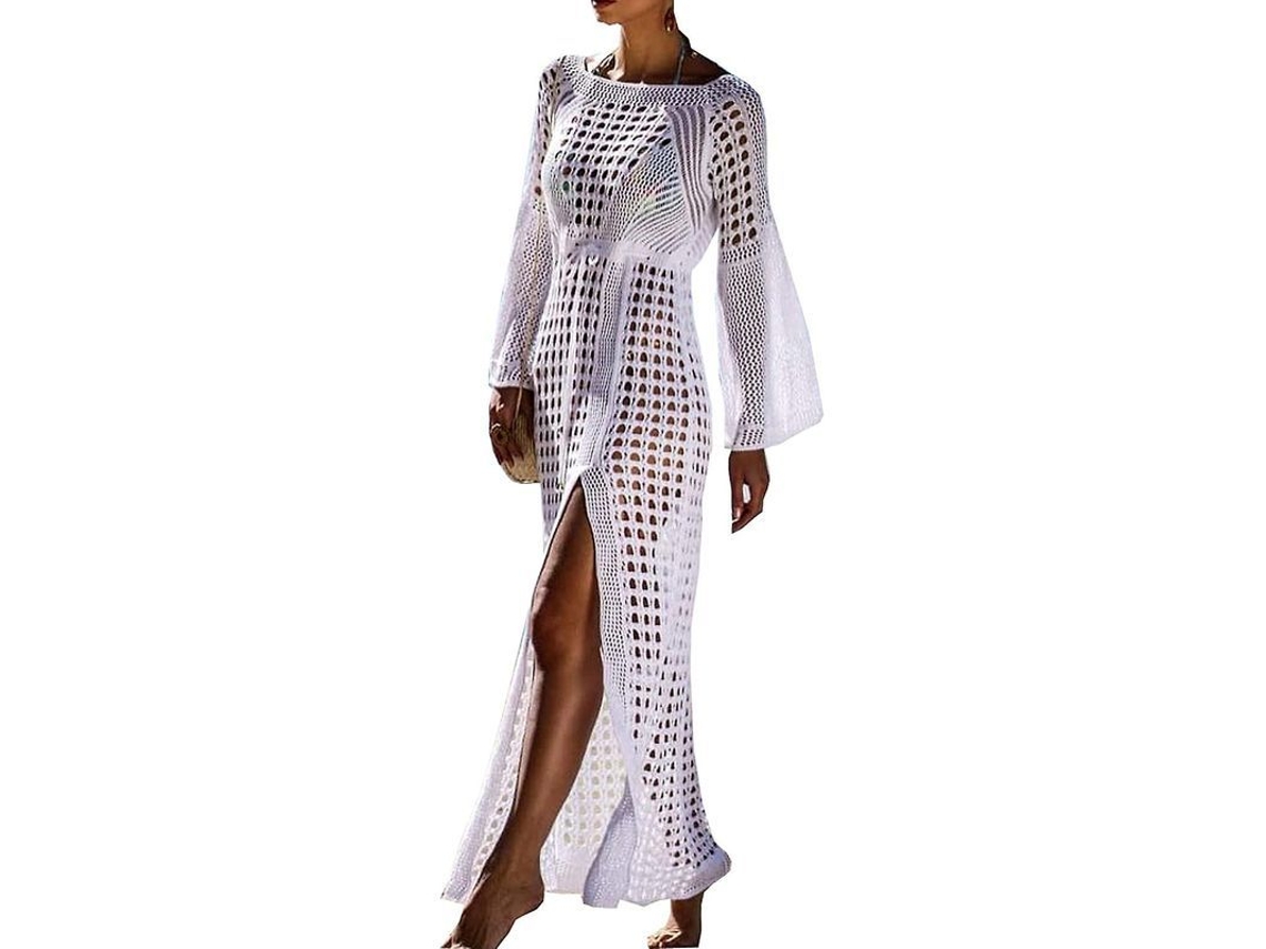 Vestido de playa Fasst con flores y cobertura bikini talla S M