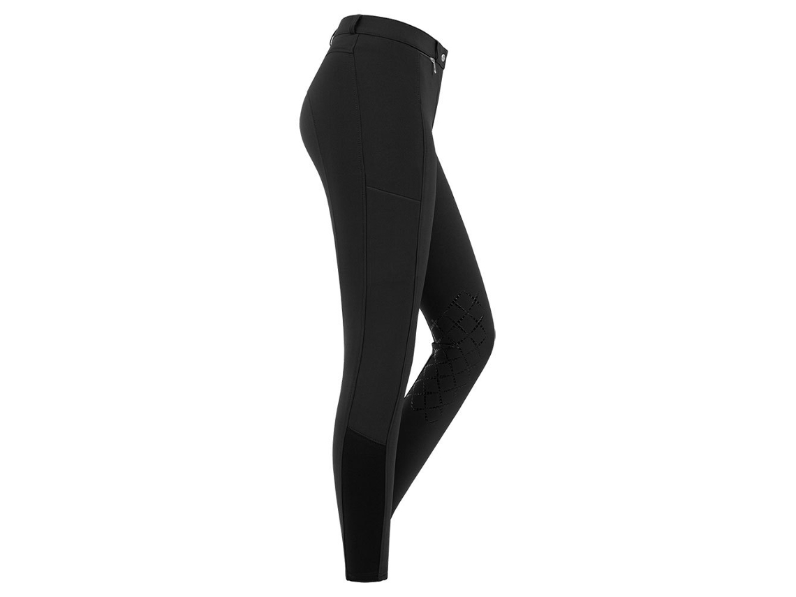 E.L.T. Calça de Montar com Reforço de Joelho de Silicone Micro Preto 42E.L.T.