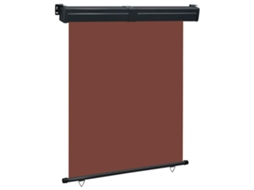 Vidaxl Toldo Lateral Para Varanda 145x250 Cm Castanho