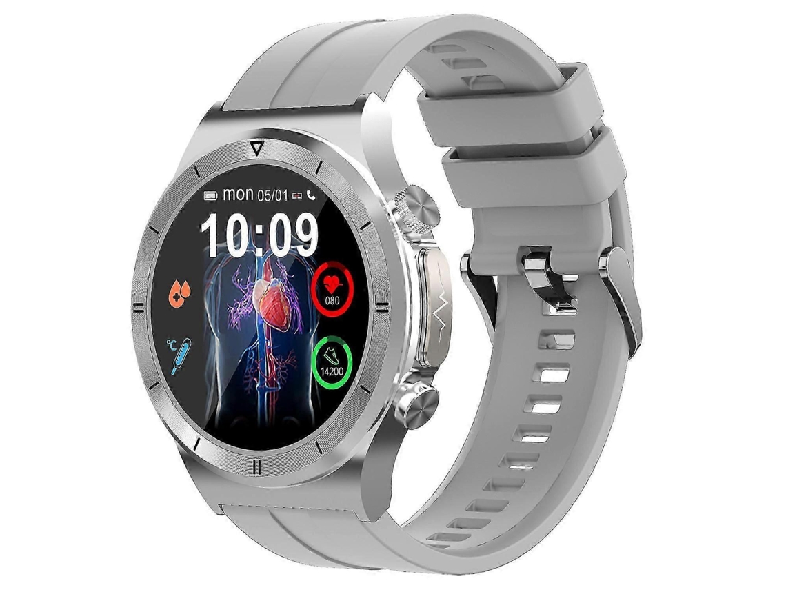 Relógio esportivo T30 de 1,39 polegadas com ECG, monitoramento de glicose/oxigênio no sangue, frequência cardíaca e chamadas Bluetooth Ly Ebike