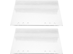 Camadas protetoras de acrílico para cadernos recarregáveis, ideais para diários de viagem e agendas.
