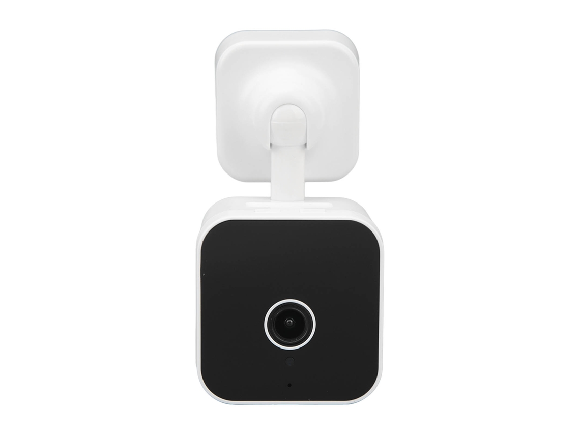 Security Camera Clock 360 Degree View Plug In Wifi Home Camera Motion Detection Night Vision 2 Way Audio White LAXISCREED