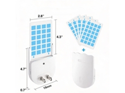 Armadilha Para Moscas Tipo Inserto, Com 5 Cartões Adesivos, Adequada Para Insetos Voadores, Mosquitos E Moscas Branco Hexinyigjly