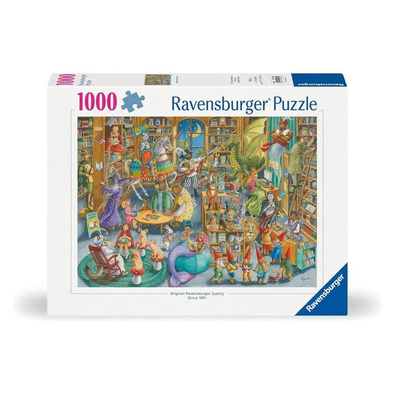 Puzzle 1000 Piezas Medianoche En Biblioteca 12000489 Ravensburger