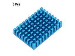 Dissipador Alumínio Azul 40x8x40mm Aleta Resfriamento