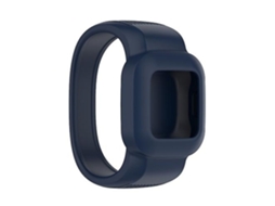 Pulseira De Relógio Lurelia Para Garmin Vivofit Jr3 Sem Fivela Silicone Pure Color Azul Escuro
