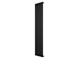 Radiador Oval De Coluna Simples 1800x360 Mm - Preto| Aço Carbono, 1.5 Mm, 951w | Design Elegante | Alta Eficiência |