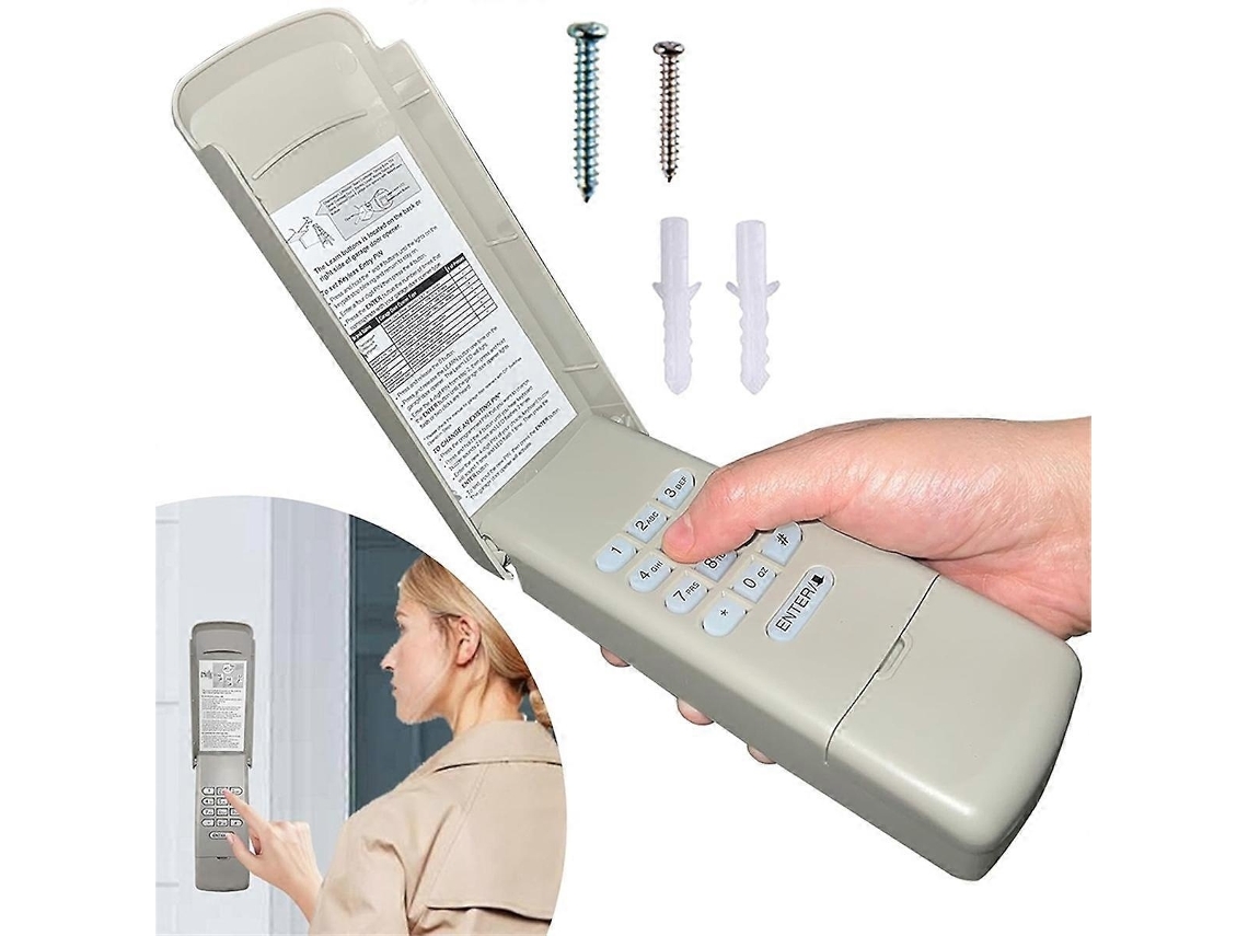 Lurelia Comando Garagem Teclado Para Abridor Universal De Porta De Garagem, Sistema De Entrada Sem Chave Sem Fios Para Abridores Wellngs