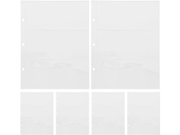 Pochetes Transparentes Pvc Para Formato A4 10 Páginas Móveis Para 3 Trous Protection Solide Para Álbuns De