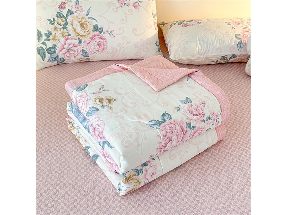 Colcha Acolchoada Fansu Capa de Cama Cobertor para Ar Condicionado Edredom Conjunto 100% Algodão Sofá Elegante