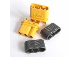 Conector Amass MR30 com bainha fêmea e macho, 1 par para bateria RC