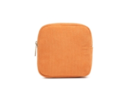 Bolsa De Maquilhagem Laranja Mini Bolsa Com Fecho Poliéster Dureforward