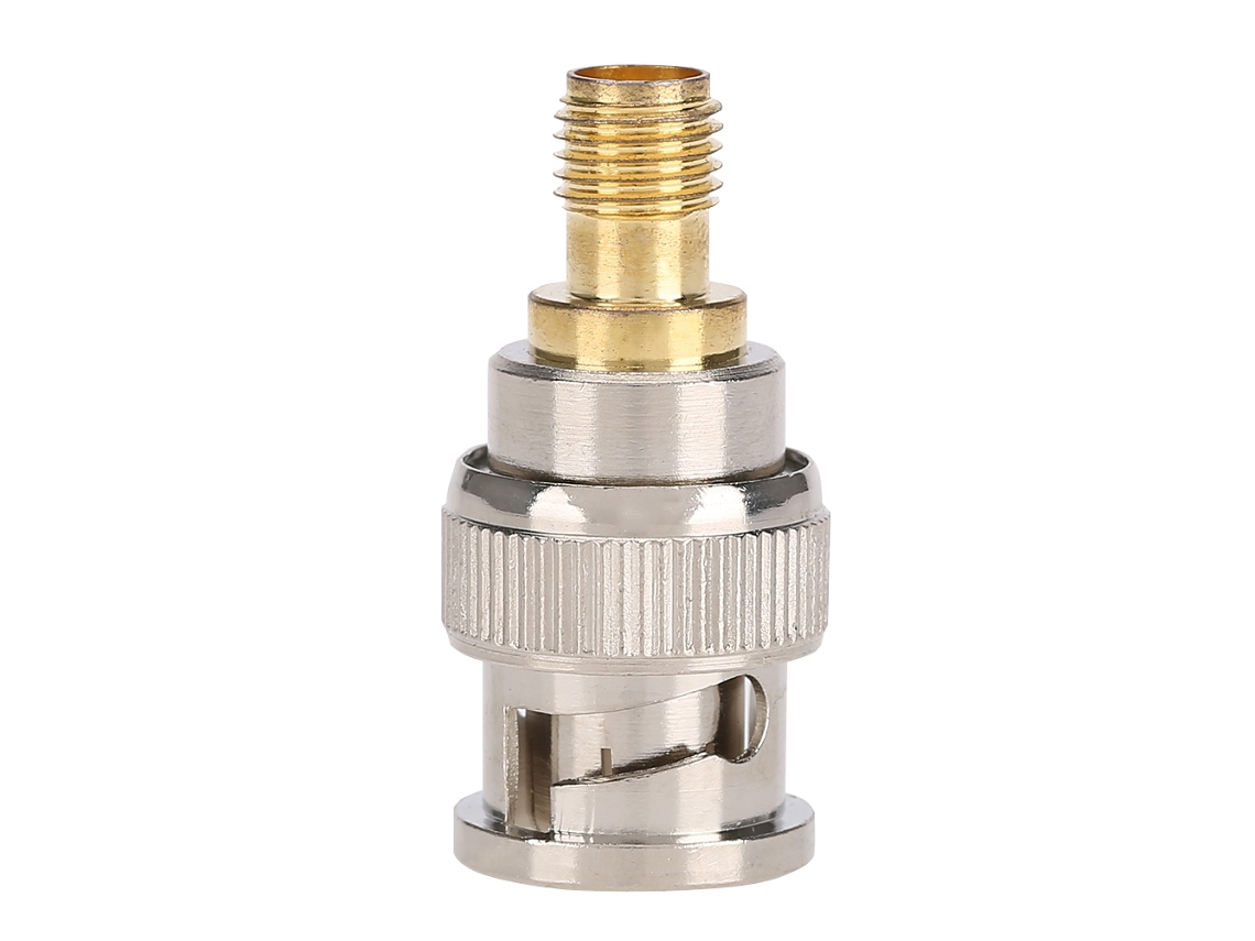 Adaptador Rf Conversão Bnc Macho Para Sma Fêmea