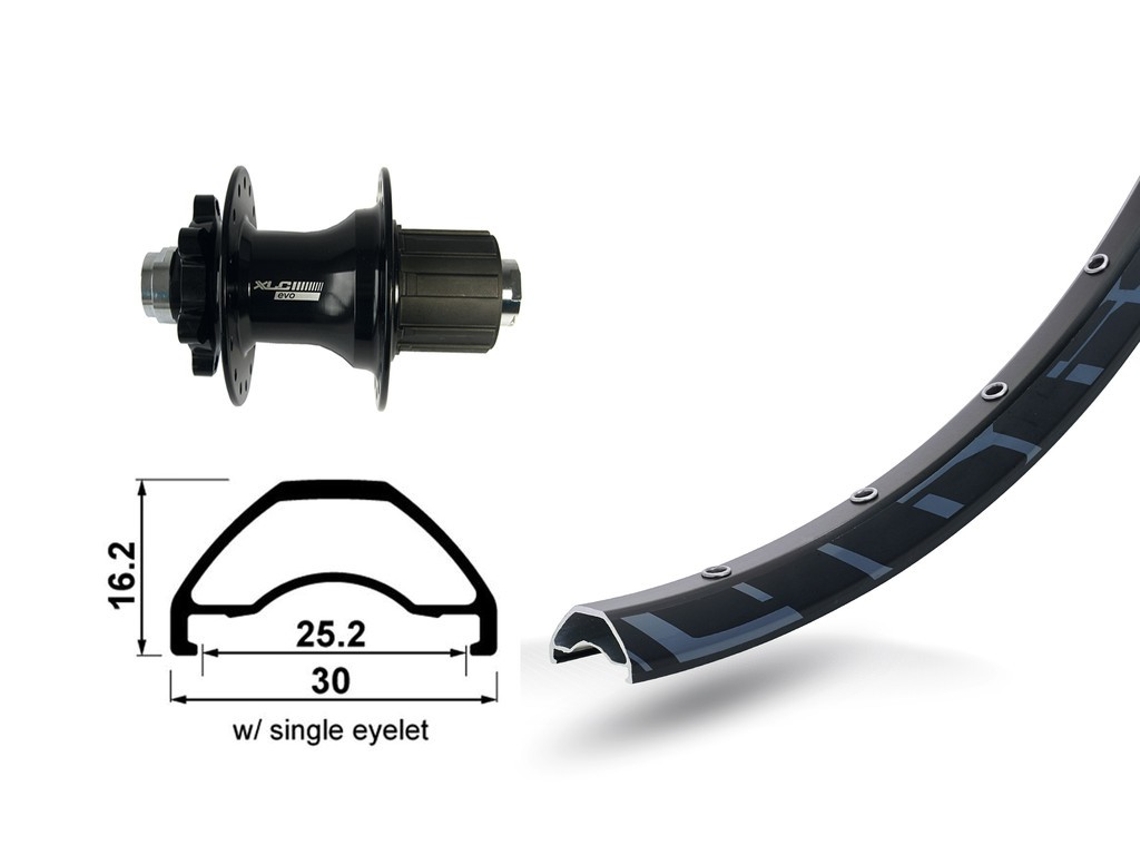 Roda Frontal XLC . Rodi Ready Val5 C Ojetes Neg (Preto)