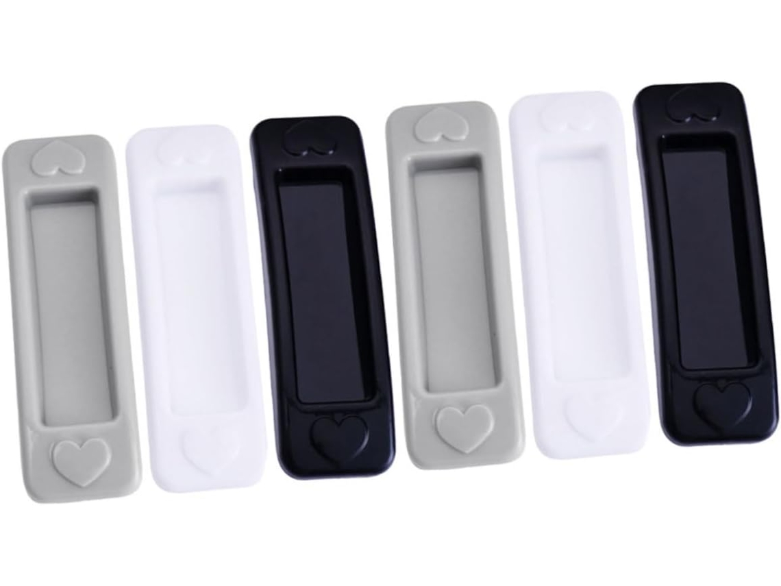 Conjunto De 6 Puxadores Adesivos Plástico Para Portas E Janelas, Ideais Para Armários E Portas De Correr Cozinha