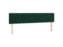 Conjunto de Cabeceira de Cama Veludo Verde escuro MAISON EXCLUSIVE 90x7x78 cm