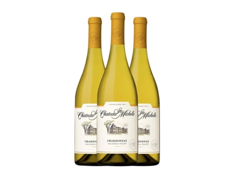 Vinho branco CHÂTEAU STE. MICHELLE Chardonnay Columbia Valley (0.75 L - 3 Unidades)