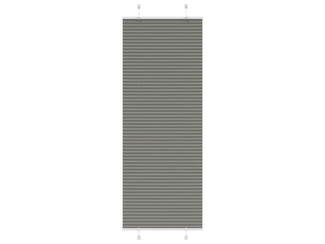 Vidaxl Antracite Plissada Cega 80x200 Cm Largura Tecido 79,4 Cm