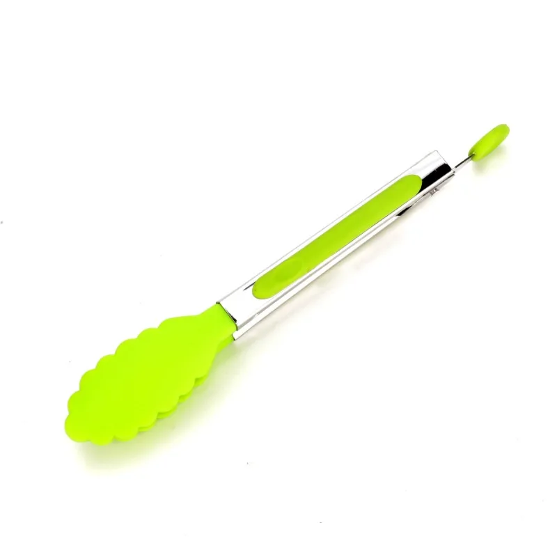 Prendedores de cozinha MDUG em aço inox com clipes de silicone, verde