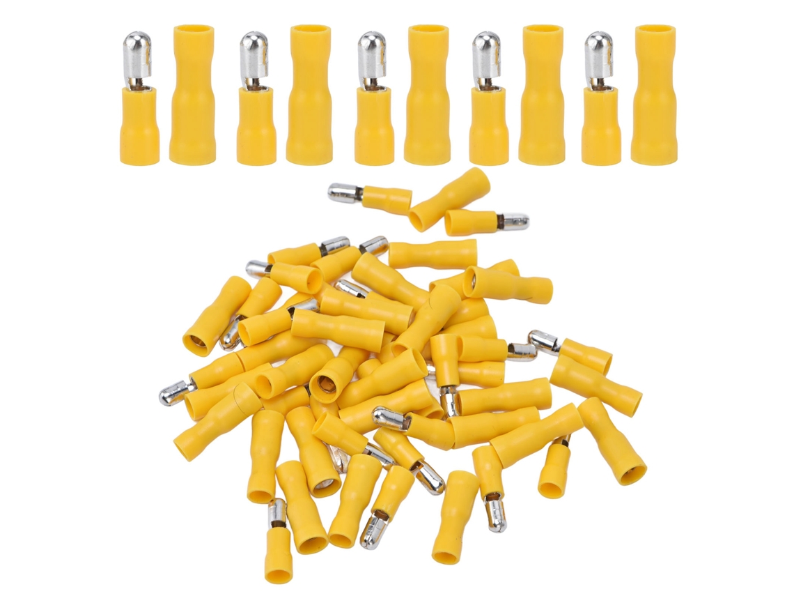 Awts kit de 50 Conectores de Crimpeo Isolados Macho Hembra 12‑10 Awg Terminales de Cable Balas