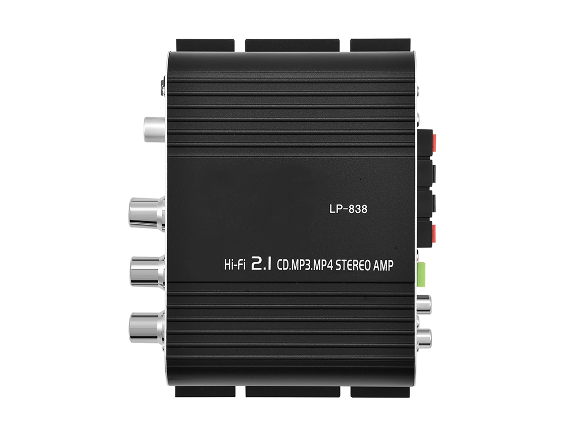 Mini amplificador de audio estéreo HiFi 2.1, graves potentes, 15 W x 2 + 20 W, digital, coche/hogar | S/MARCA
