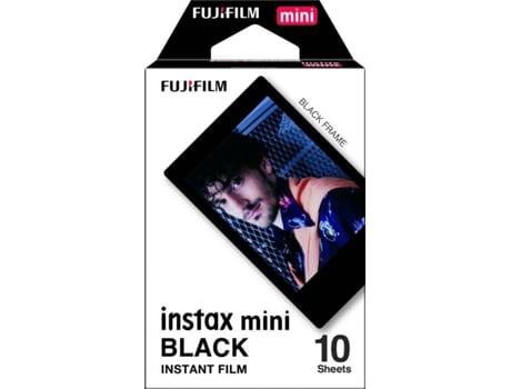 Fujifilm Instax Mini Black Papel Fotográfico para Cámaras Instax Mini