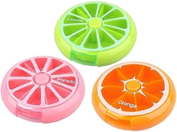 Organizador De Comprimidos Diário 3 Peças, Caixa Dispensadora Plástico Para Viagem, Medicamentos E Vitaminas. Aquaforge