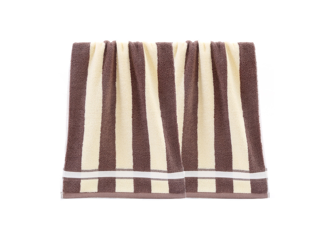 Conjunto de Toalha NEVEANCE Mão Absorventes Macias Algodão Castanho - 2pcs (35x75cm)