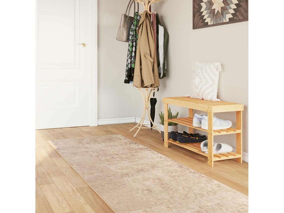 Vidaxl Passadeira Marsa Bege 100 X 300 Cm Poliéster E Pvc