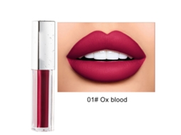 Labial Líquido Mate Velvet Largo Duración Glaseado Labial Tinto Gotas De Agua Gloss Labial Mate 01