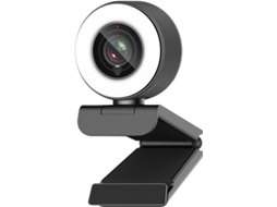 Streaming Hd Webcam 1080p Com Ring Light, 967 Usb Pc Autofocus Web Camera Com Microfone Duplo, Câmera De Vídeo Yizhood (preto)