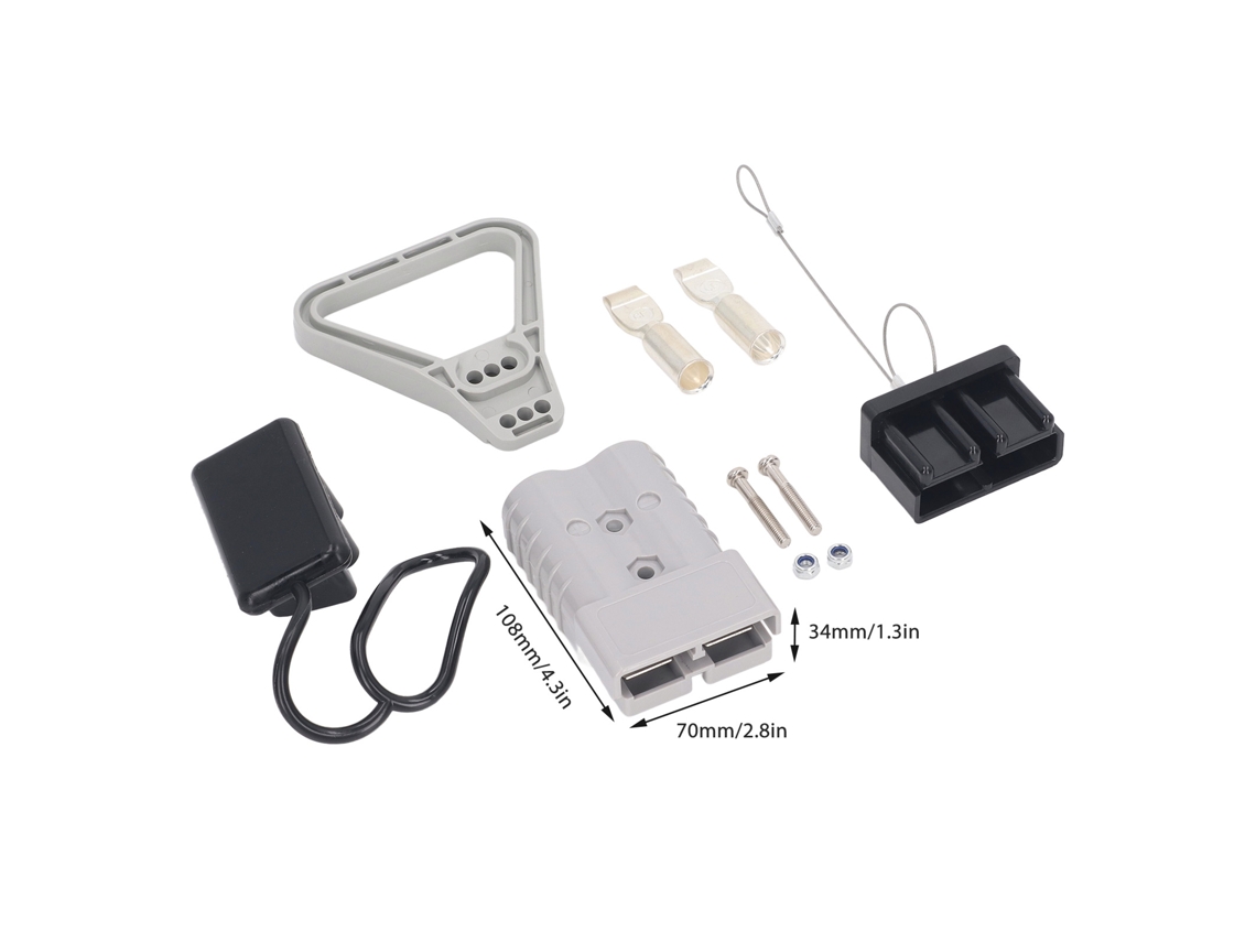 Conector Rápido De Bateria 350a 600v Com Capa