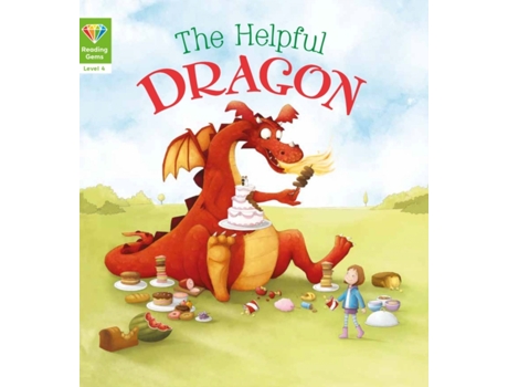 Livro reading gems: the helpful dragon (level 4) de qed publishing (inglês)
