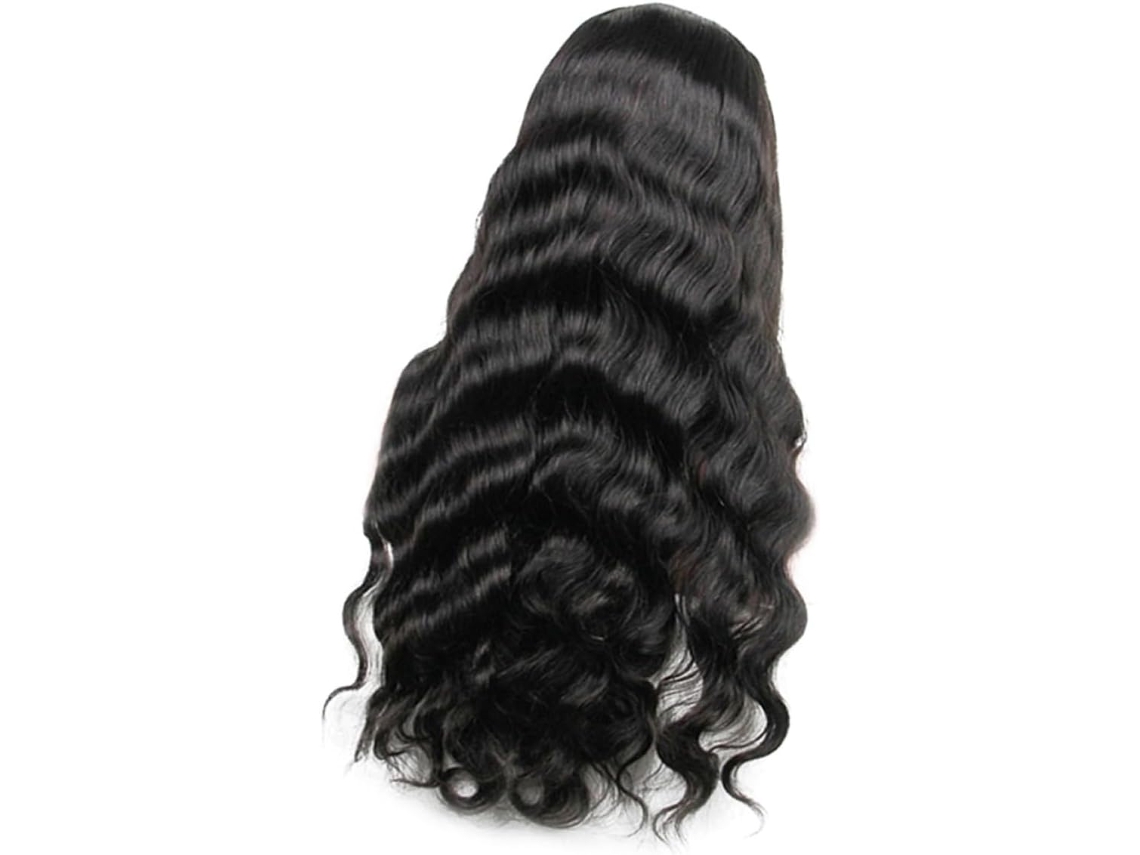 Peruca Longa E Encaracolada Com Frente De Renda Para Mulheres, Visual Natural, Para A Noite.