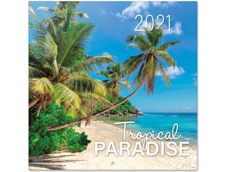 Calendário  Tropical Paradise (2021 - 30 x 30 cm)