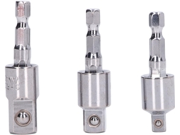 De Manga 360 ​​graus | 3 Hastes Cabeça Quadrada (1/4", 3/8" E 1/2") Para Elétrica