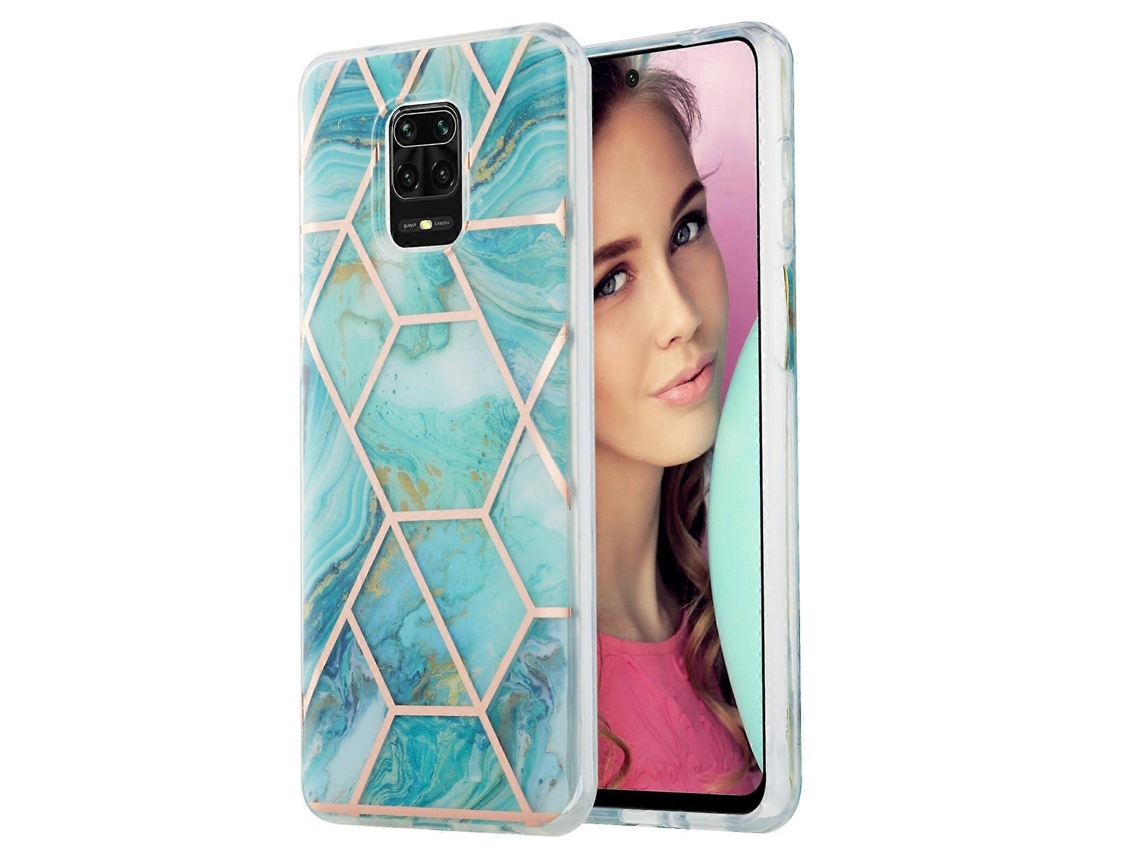Capa Protetora De Tpu Com Padrão De Mármore 3d Eletroplaqueado Para Xiaomi Redmi Note 9s / 9 Pro / 9 Pro Max